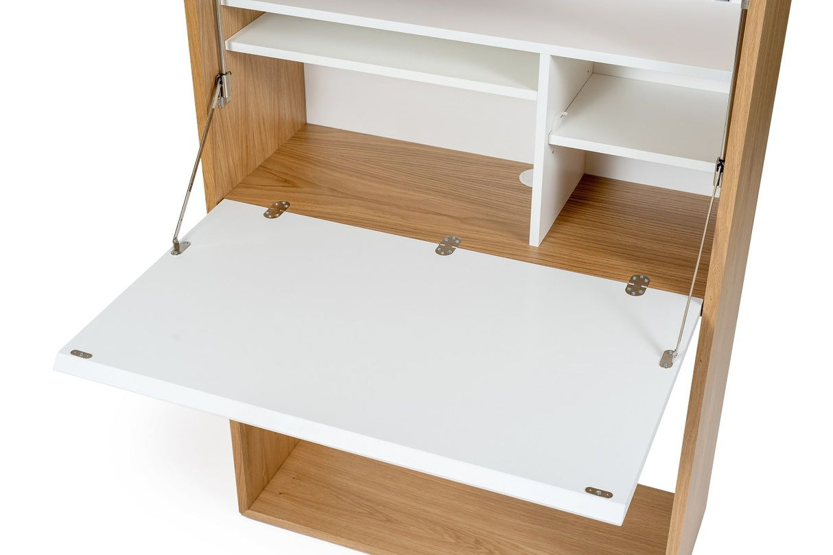 Woodman Loma Desk - ek/vit