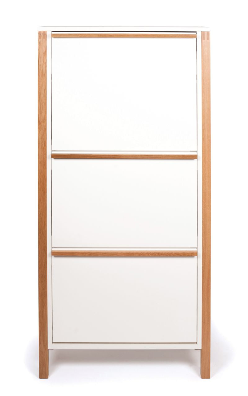 Woodman - Northgate Shoe Cabinet - White w. 3 dörrar