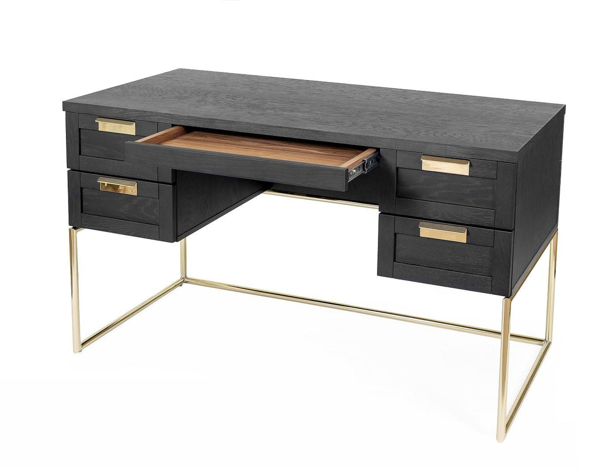 Woodman - Pimlico Desk med 4 lådor - Brown