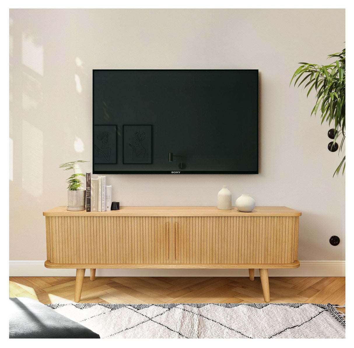 Rove TV -bord, Nature Oak, 138x40