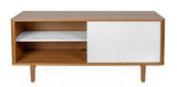 WOODMAN - SUMIRE Sideboard w. skjutdörrar - vit/natur