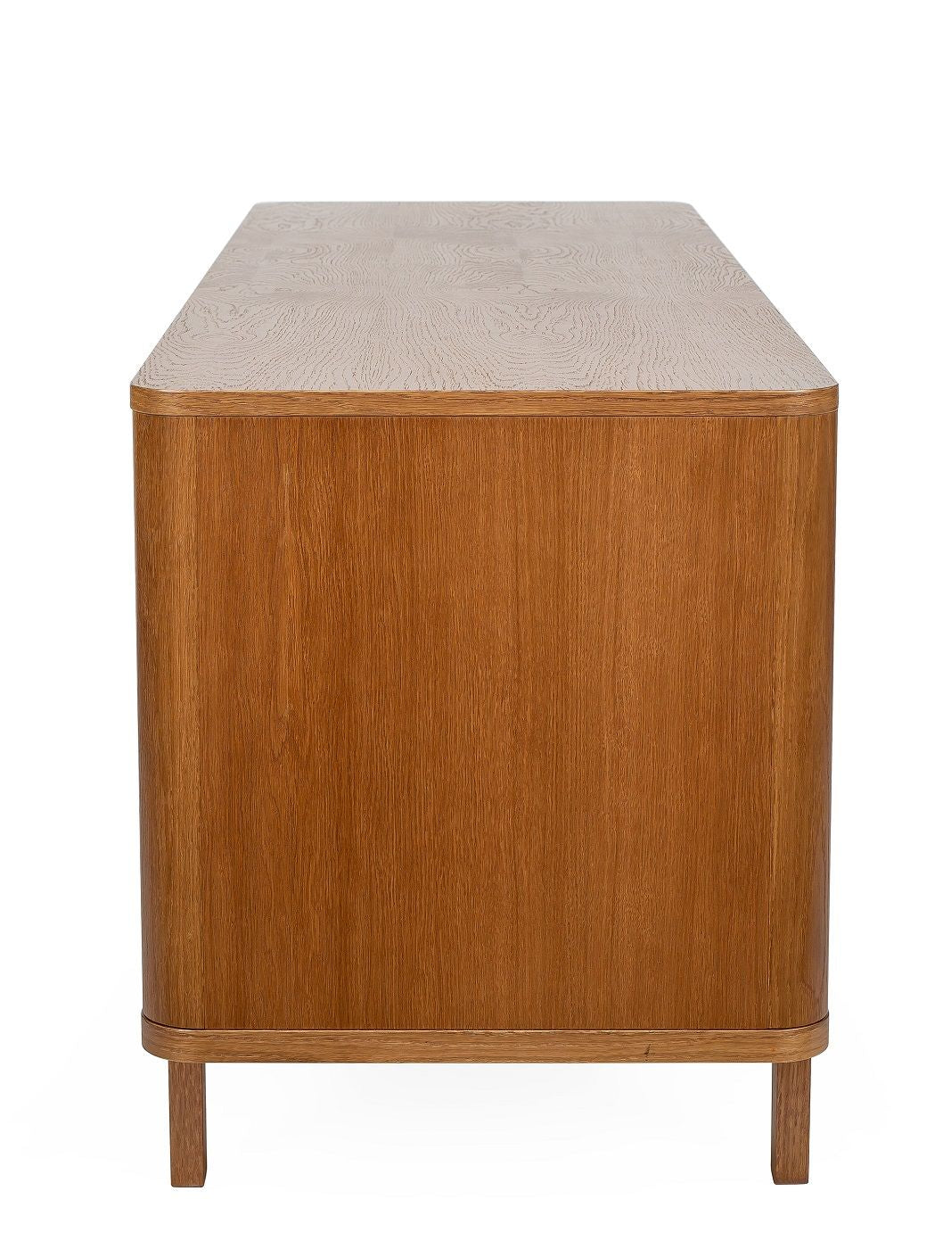 WOODMAN - SUMIRE Sideboard w. skjutdörrar - vit/natur