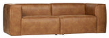 Woood Bean 3,5-pers. Soffa i Eco-Leather, Cognac