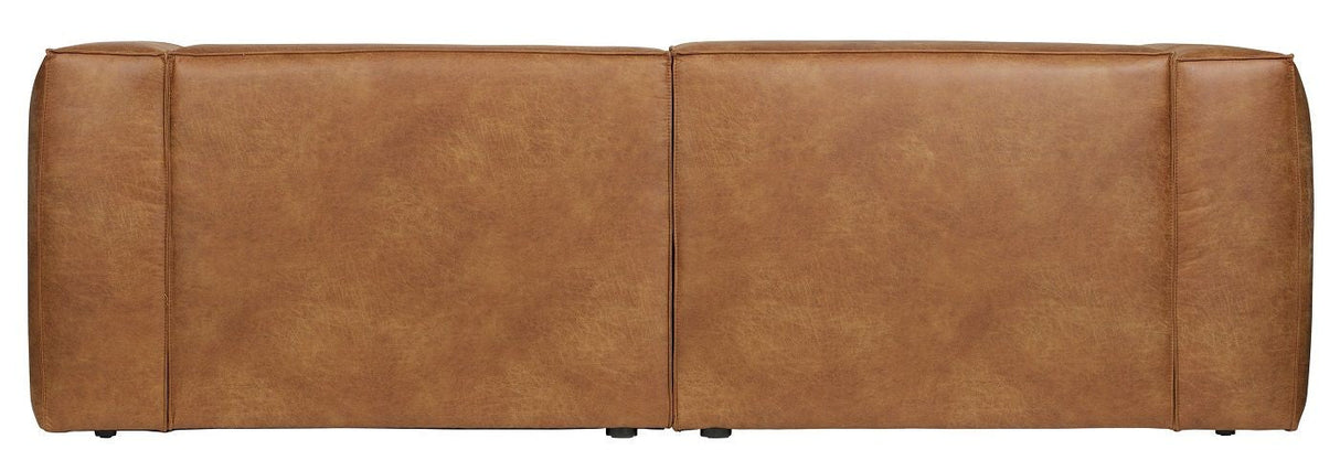 Woood Bean 3,5-pers. Soffa i Eco-Leather, Cognac