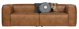 Woood Bean 3,5-pers. Soffa i Eco-Leather, Cognac