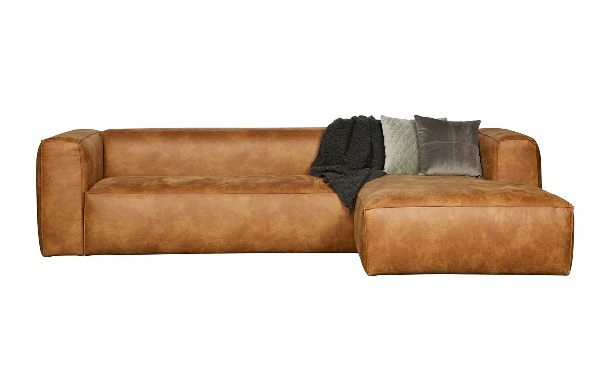 Woood Bean Corner Soffa i Eco-Leather Right-Facing, Cognac