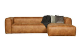 Woood Bean Corner Soffa i Eco-Leather Right-Facing, Cognac