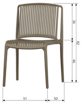 Billie Plastic Garden Chair, Jungle