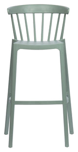 Woood Bliss Barstool - Jade Green Plastic