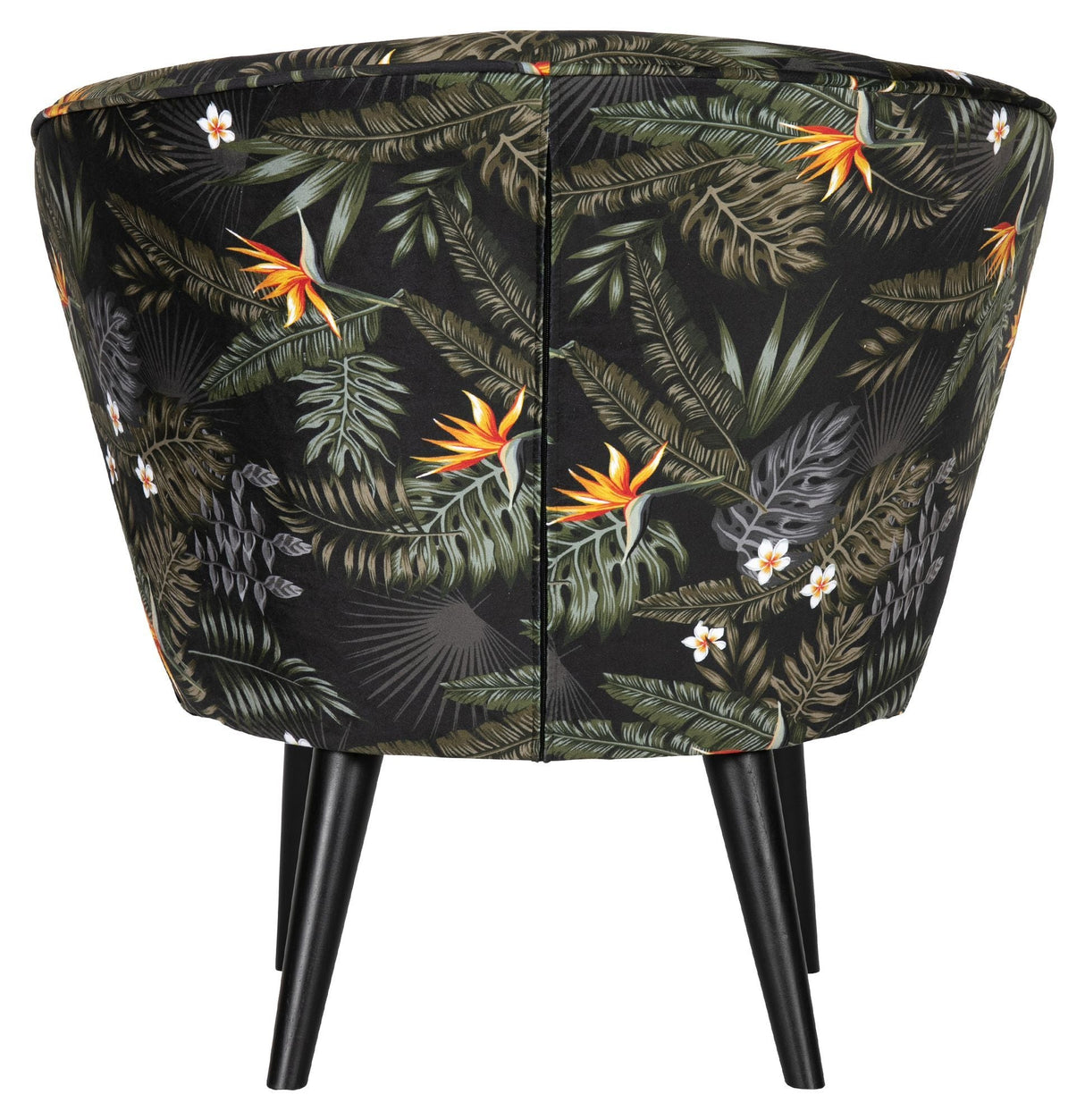 Woood Bo Lounge Chair - Blommor Print Velor