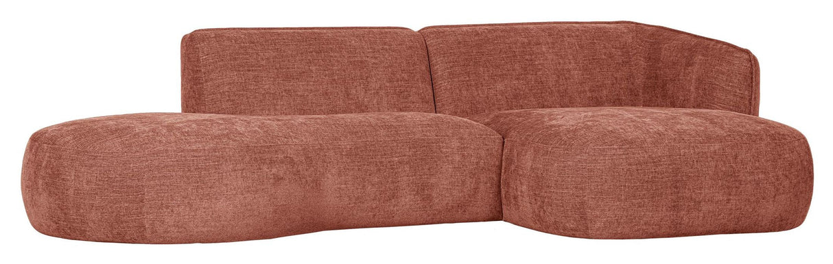 Polly soffa w. schäslong, rätt, rosa