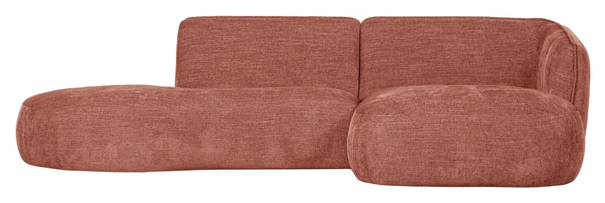 Polly soffa w. schäslong, rätt, rosa