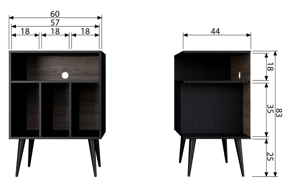 Woood - James Sideboard - Svart