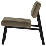 Woood Kaja Lounge Chair - Army Velor