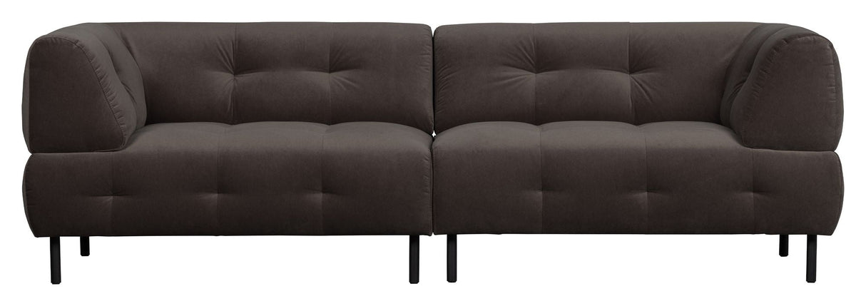 Lloyd 4-Pers. Soffa, Mat Cast Iron Velor