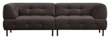 Lloyd 4-Pers. Soffa, Mat Cast Iron Velor