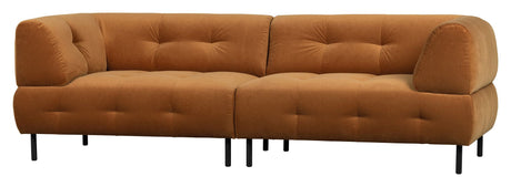 Lloyd 4-Pers. Soffa, Mat Cinnamon Velor