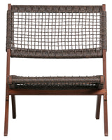 Woood Lois Lounge Chair - Dark Eucalyptus/Merge