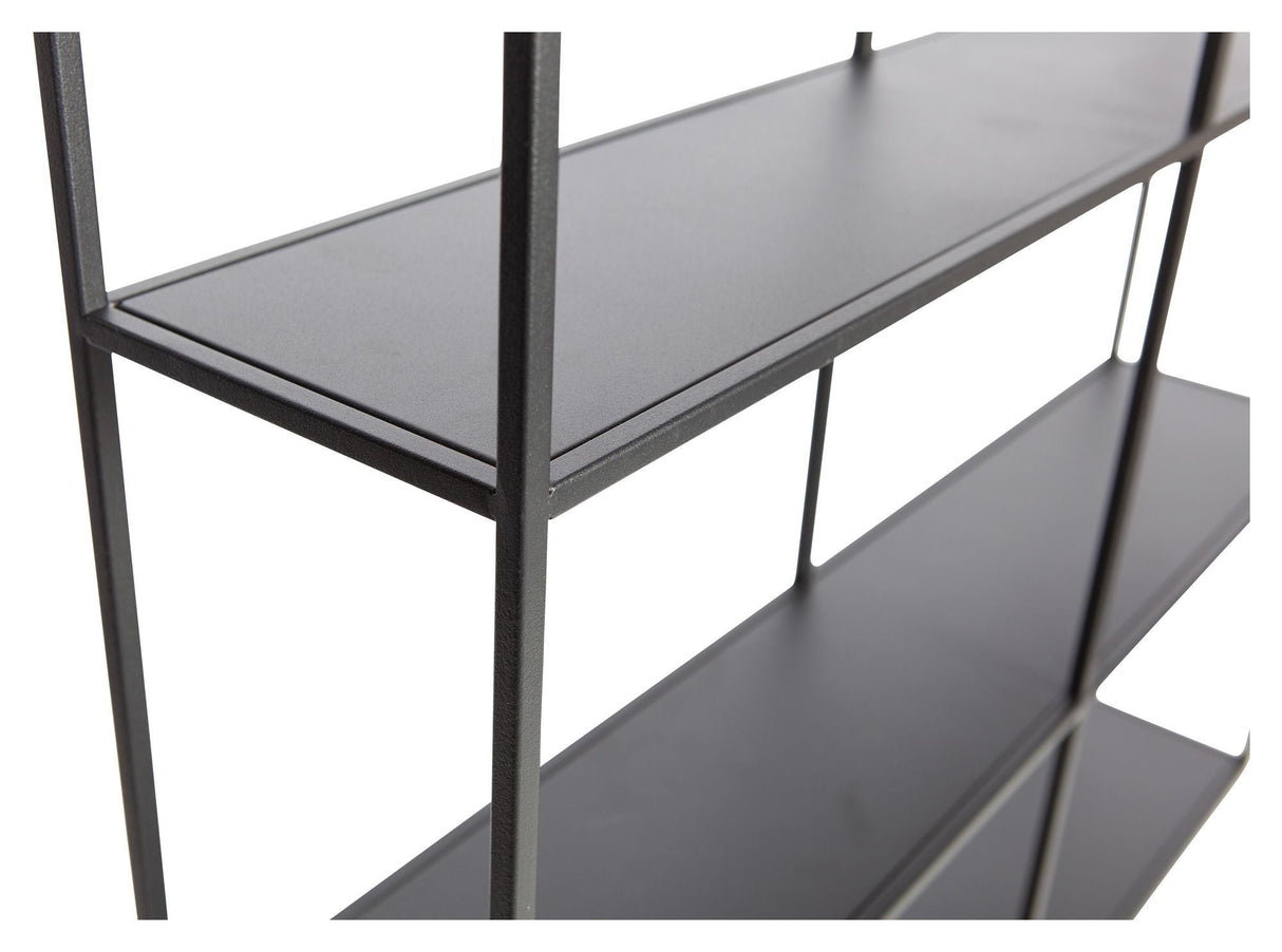 Woood Meert Wall Shelf - Black Metal, 75x75