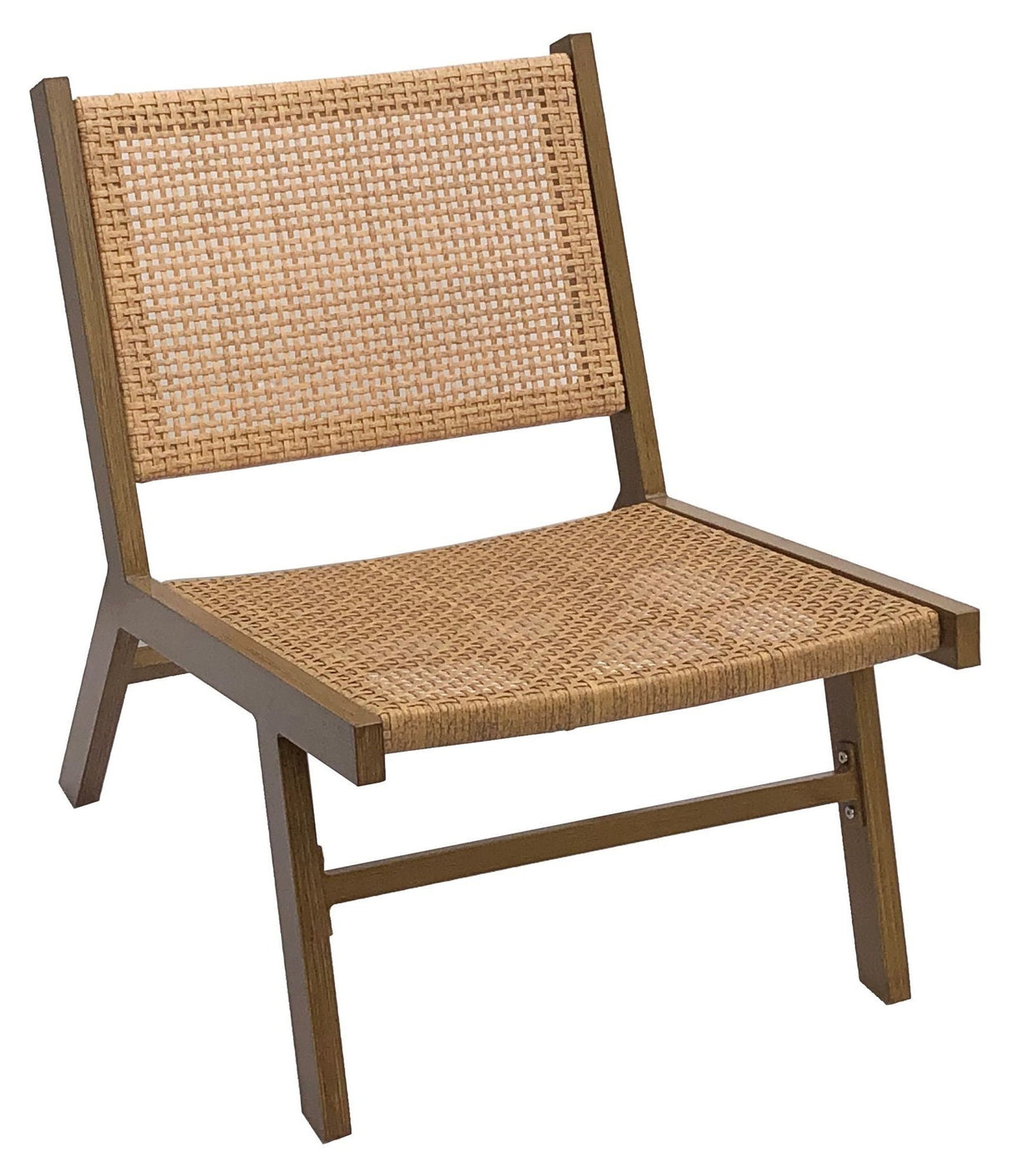 Woood Puk Lounge Chair - Brown aluminium/sammanslagning