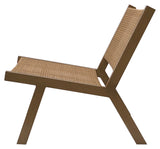 Woood Puk Lounge Chair - Brown aluminium/sammanslagning