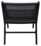 Woood Puk Lounge Chair - Svart aluminium/sammanslagning