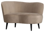 Sara Lougesofa, vänster vända - Khaki Velvet