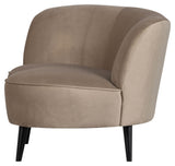 Sara Lougesofa, vänster vända - Khaki Velvet