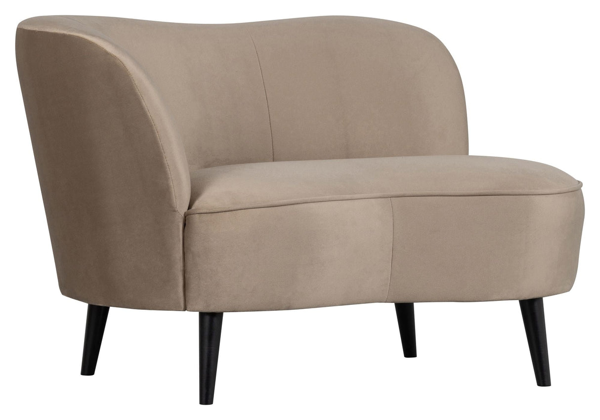 Sara Lougesofa, vänster vända - Khaki Velvet