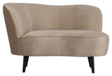 Sara Lougesofa, vänster vända - Khaki Velvet