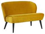 Woood - Sara Lounge Soffa - Yellow Velvet