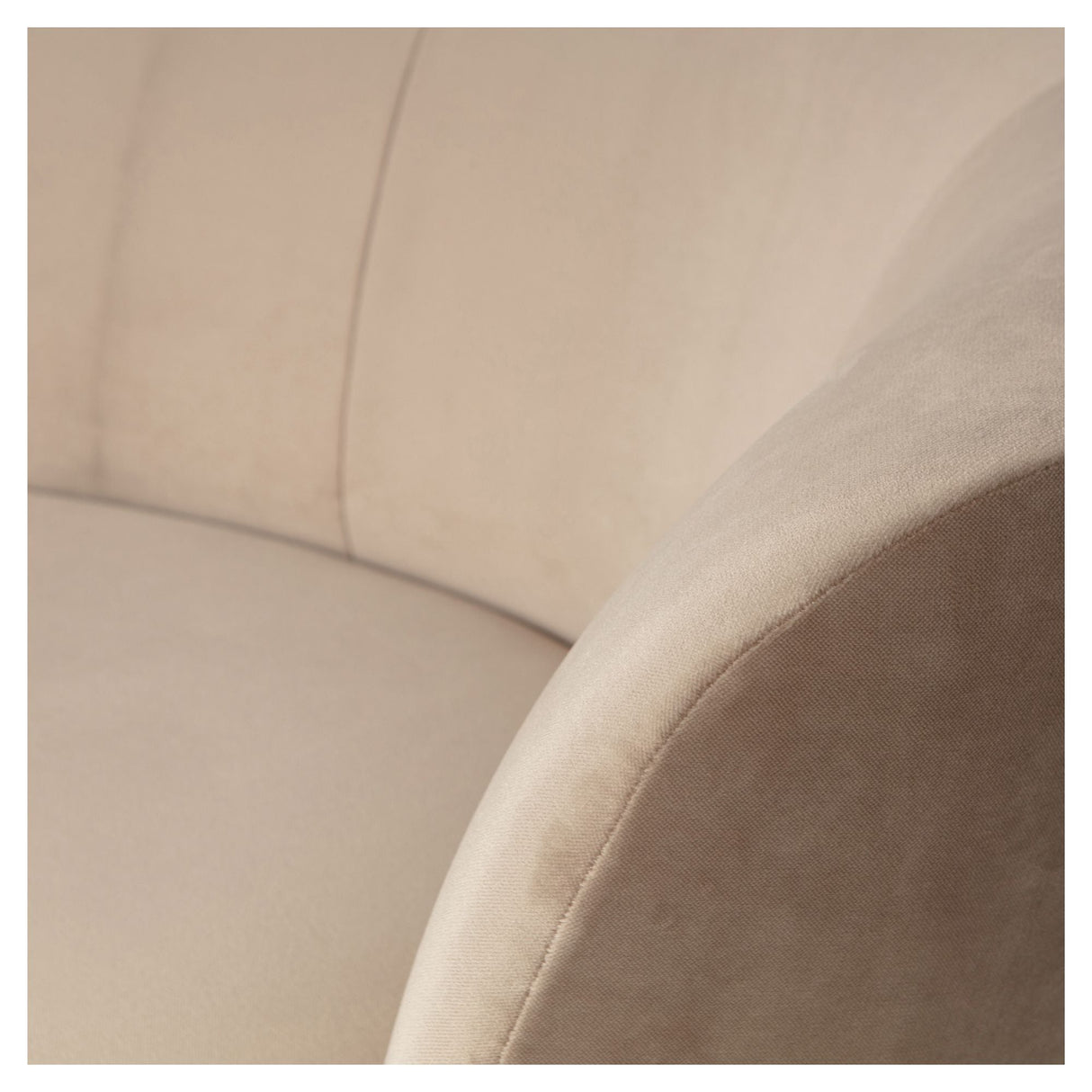 Sara Lounge soffa, höger ansikte - Khaki Velvet