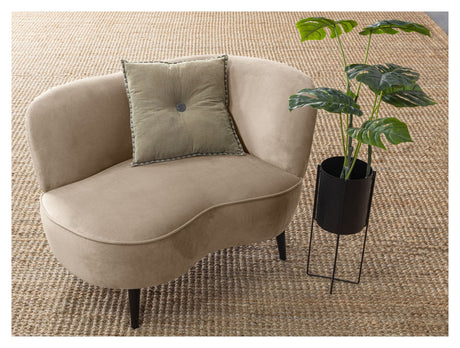 Sara Lounge soffa, höger ansikte - Khaki Velvet