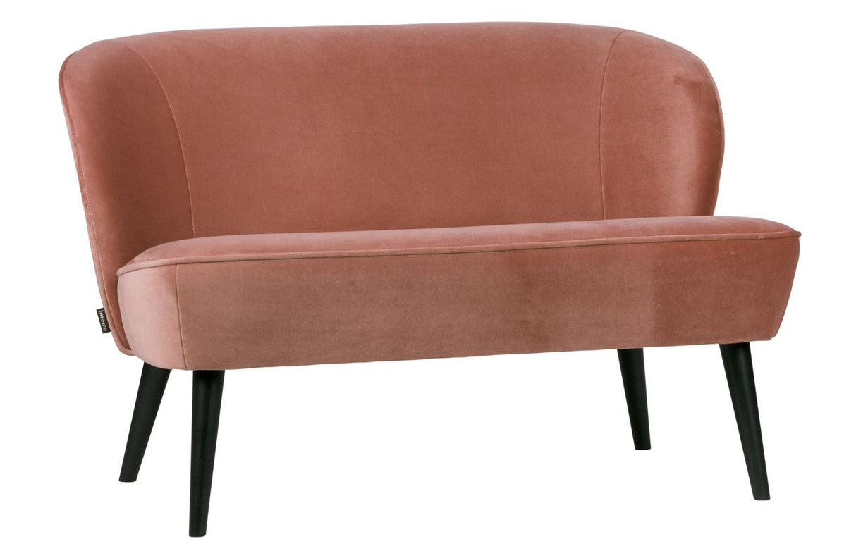 Woood - Sara Loungesofa w/Velvet - Old Pink