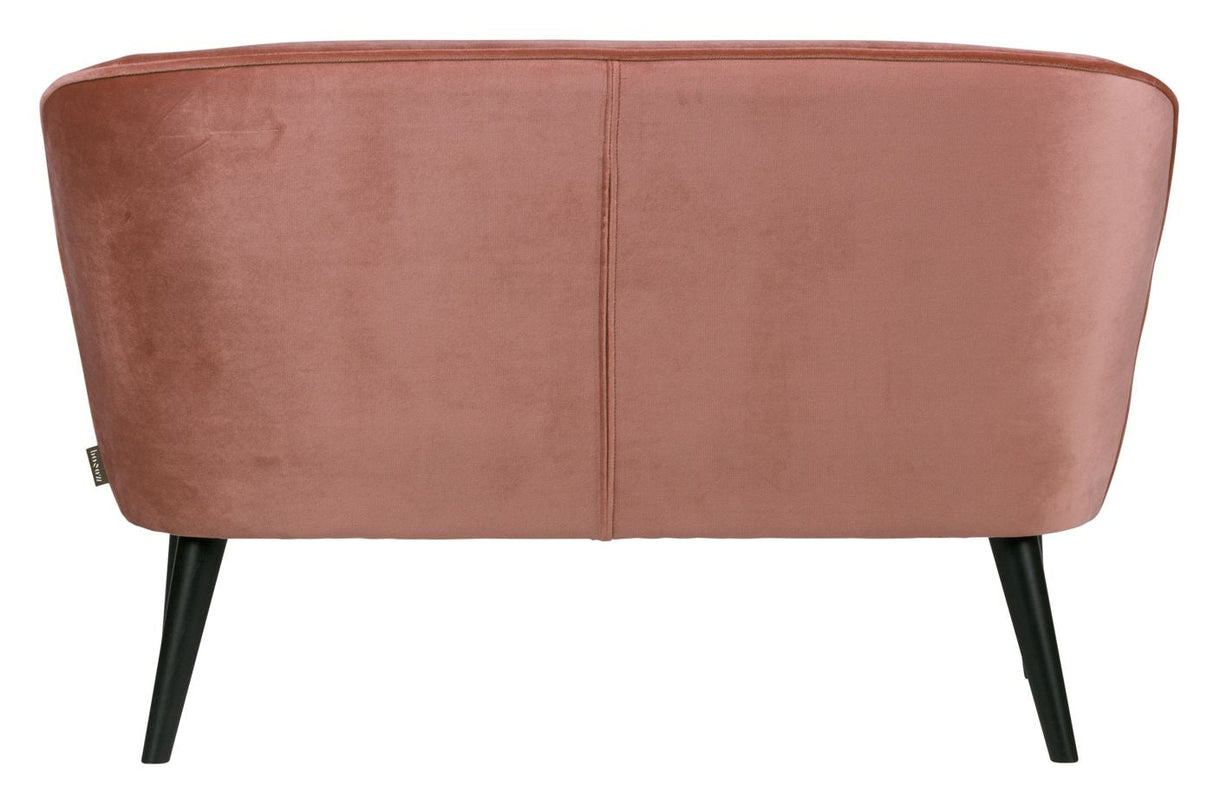 Woood - Sara Loungesofa w/Velvet - Old Pink