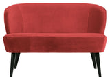 Woood Sara Lounge Soffa - Raspberry Velor