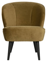 Woood Sara Lounge Chair - Army Velor