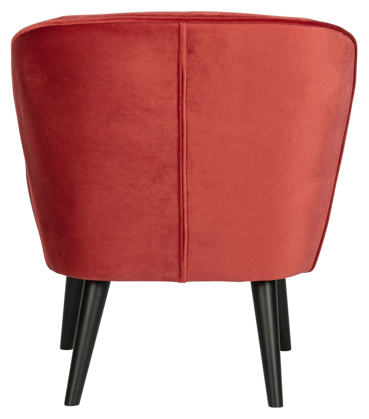 Woood Sara Lounge Chair - Raspberry Velor