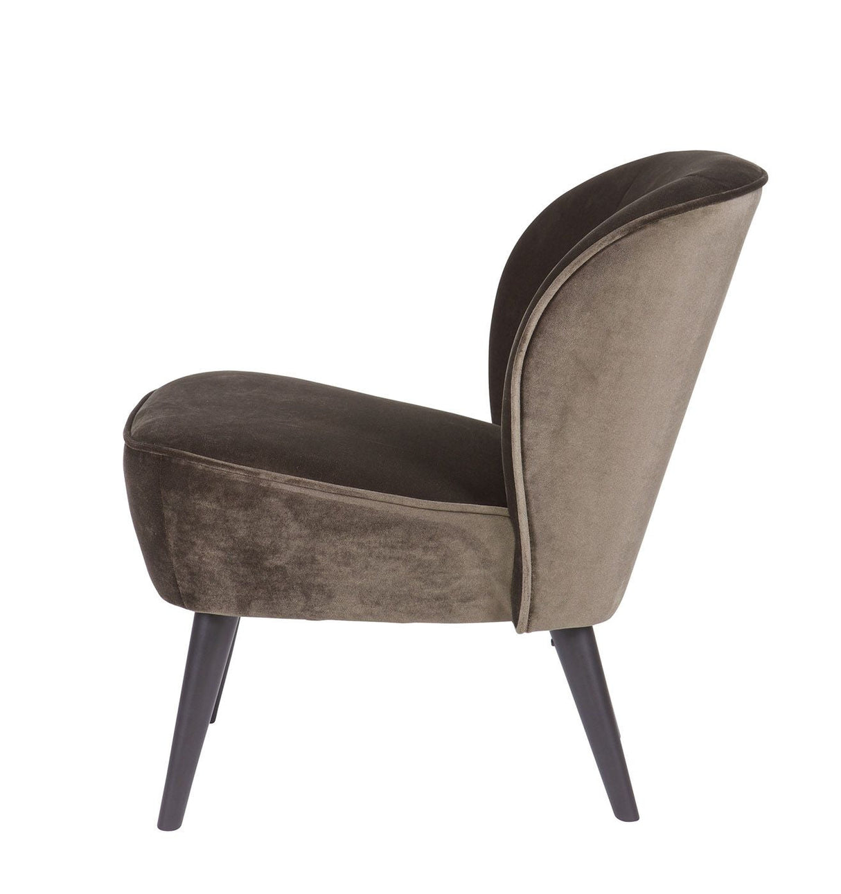 Woood - Sara Lounge Chair - Warm Green Velvet