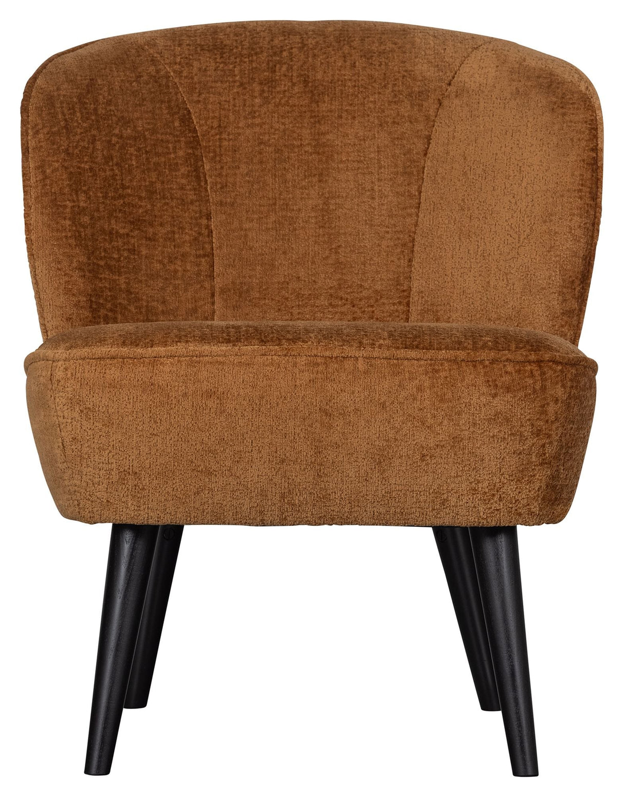 Woood Sara Lounge Chair, Velor w. strukturkognac