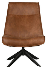 Woood Skyler fåtölj w. Swivel Foot - Cognac Leatherette