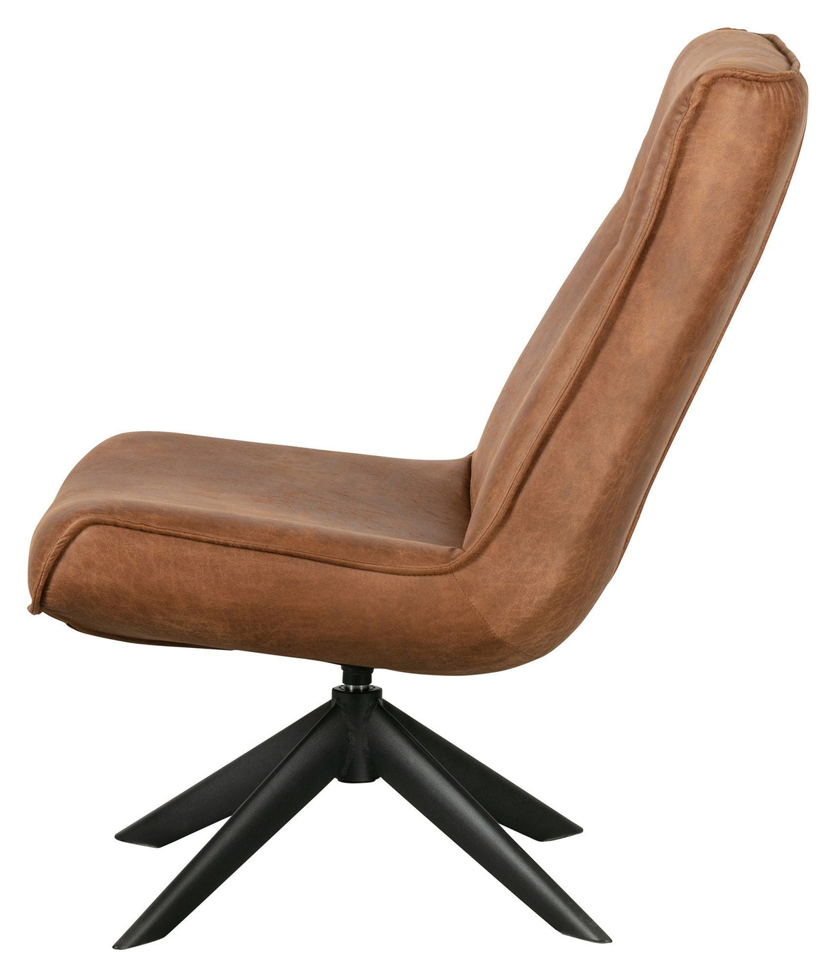 Woood Skyler fåtölj w. Swivel Foot - Cognac Leatherette