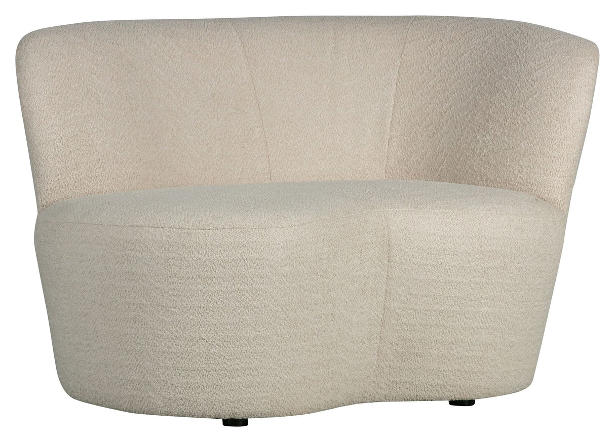 Woood Stone Lounge Soffa Right -Facing - Cream