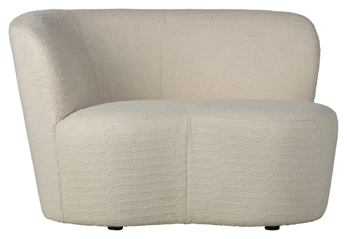 Woood Stone Lounge Bed Left -Facing - Cream