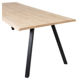 Woood Tablo Dining Table - Oak/V -Legs, 200x90