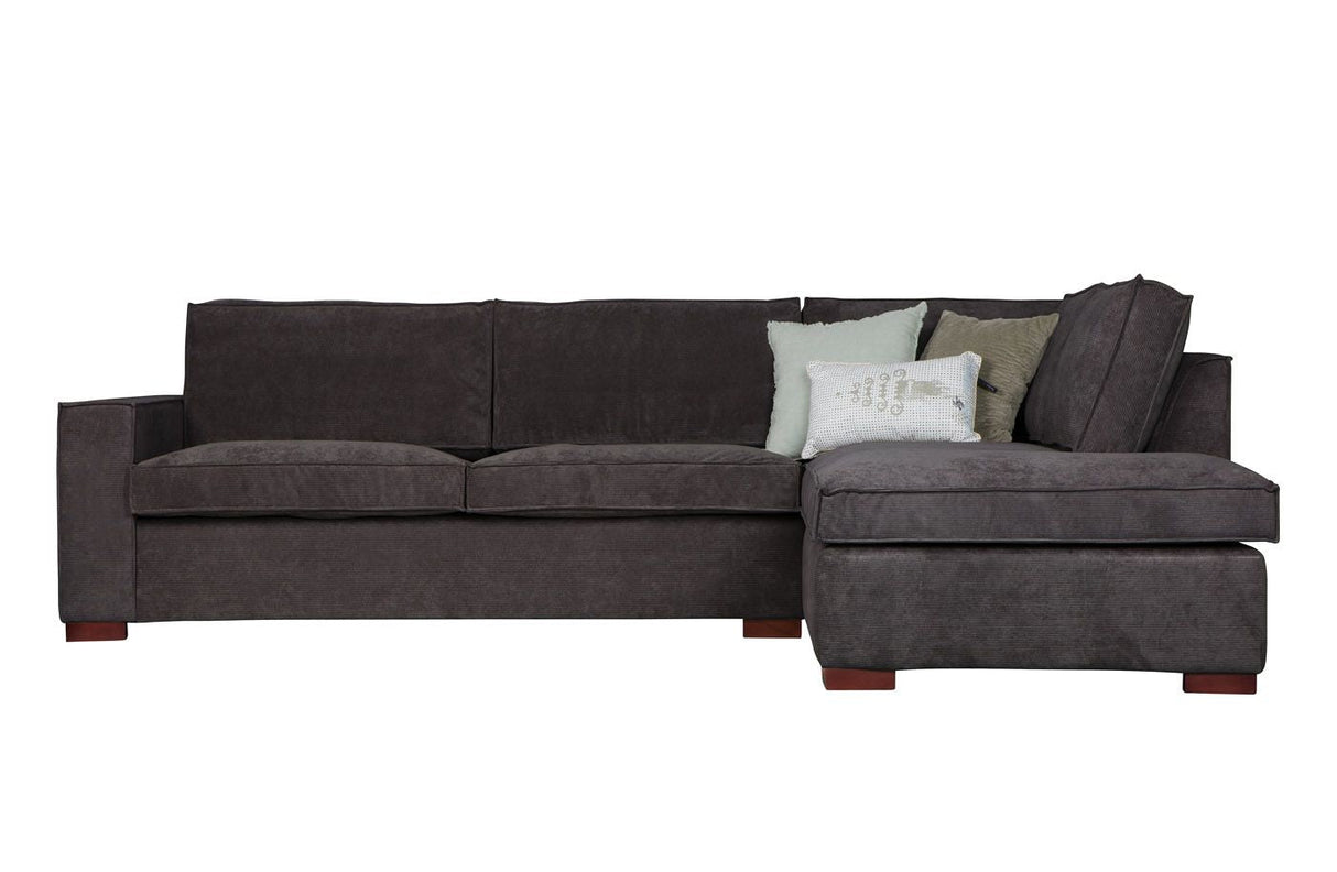 Woood - Thomas Corner Soffa - Grey Fabric - Right