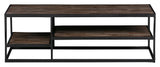 Woood Vic soffbord - Teak/metall, 120x60