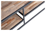 Woood Vic soffbord - Teak/metall, 120x60