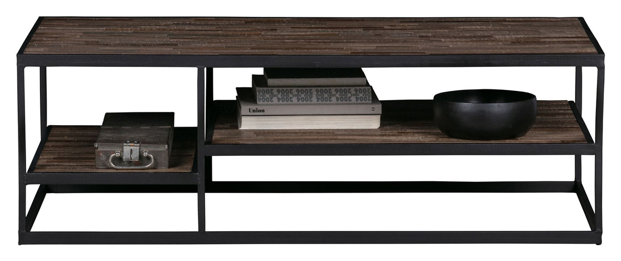 Woood Vic soffbord - Teak/metall, 120x60