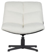 Vinny Lounge Chair w. svivningsfot - off -white bouclé